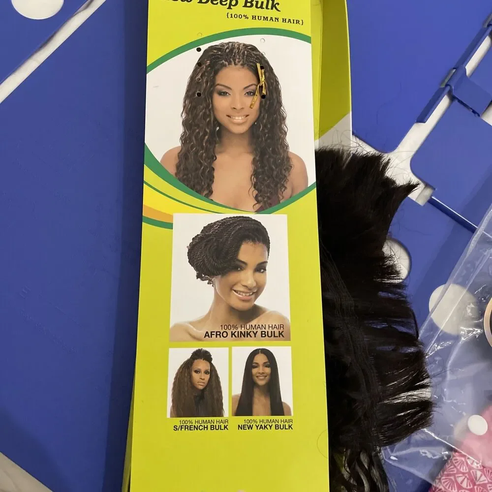Janet Collection Deep Bulk Human Hair 18” Color 2